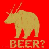 Deer Bear Beer Moose Elk Hunting Funny Santa Hat thumb 1