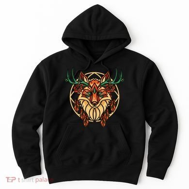 Deer Fox Abstract Hoodie