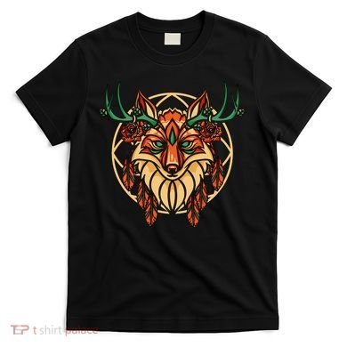 Deer Fox Abstract T-Shirt