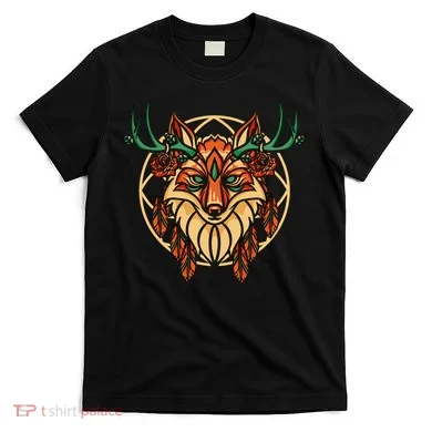 Deer Fox Abstract T-Shirt