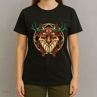 Deer Fox Abstract T-Shirt thumb 4