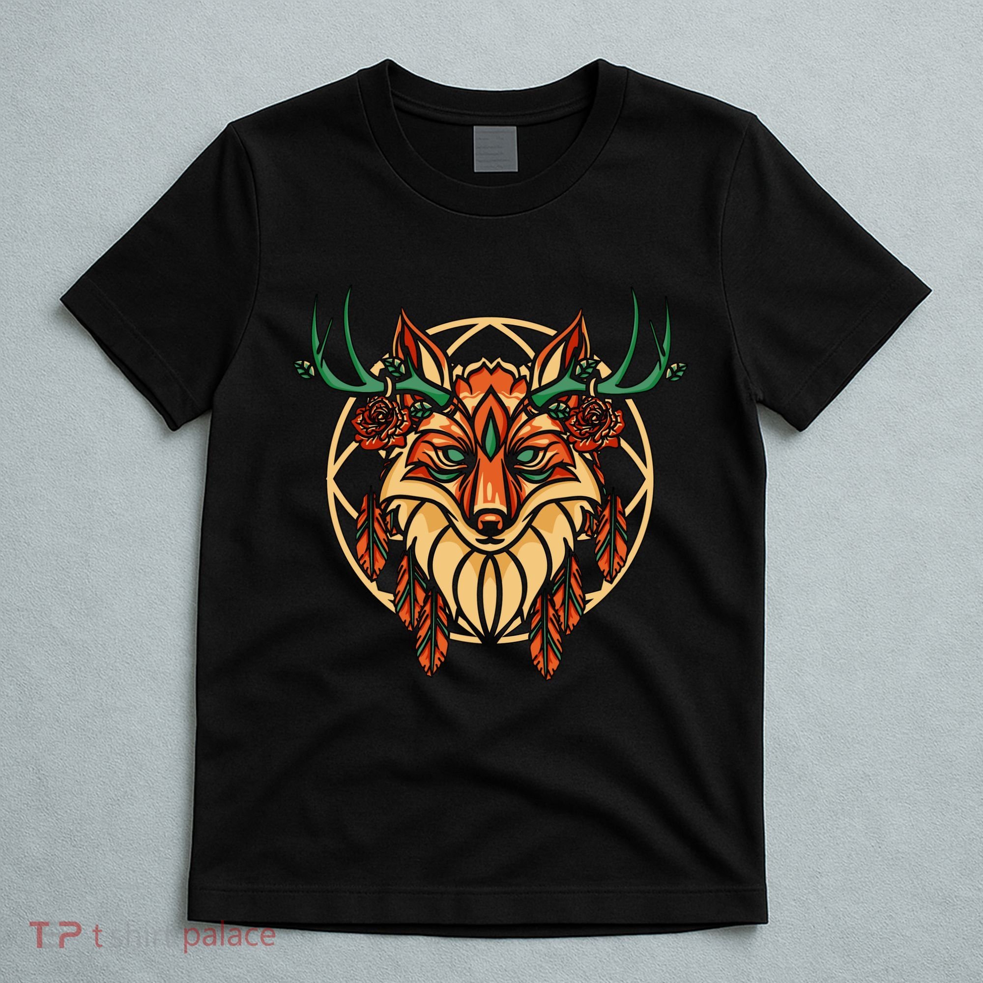 Deer Fox Abstract T-Shirt