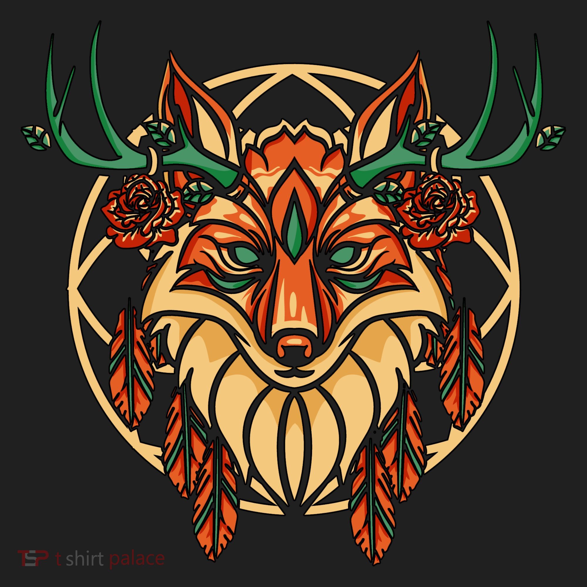 Deer Fox Abstract Tumbler