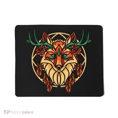 Deer Fox Abstract Mousepad
