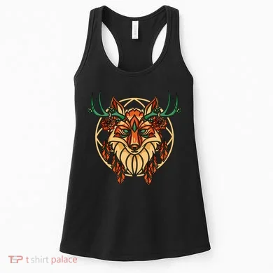 Deer Fox Abstract Women's Tank Top
