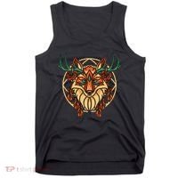 Deer Fox Abstract Tank Top thumb 0