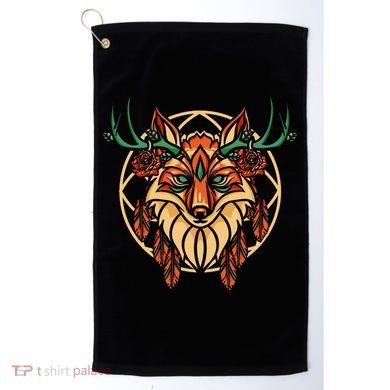 Deer Fox Abstract Golf Towel