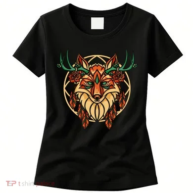 Deer Fox Abstract Women's T-Shirt