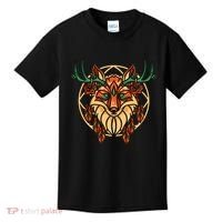 Deer Fox Abstract Kids T-Shirt thumb 0