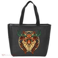 Deer Fox Abstract Tote Bag thumb 0