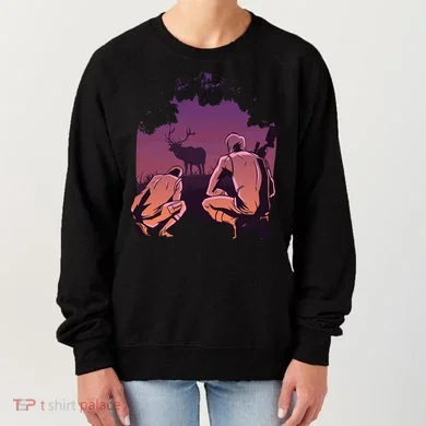 Deer Hunting Scene Women's Sweatshirt