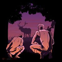 Deer Hunting Scene Doggie Tank thumb 4