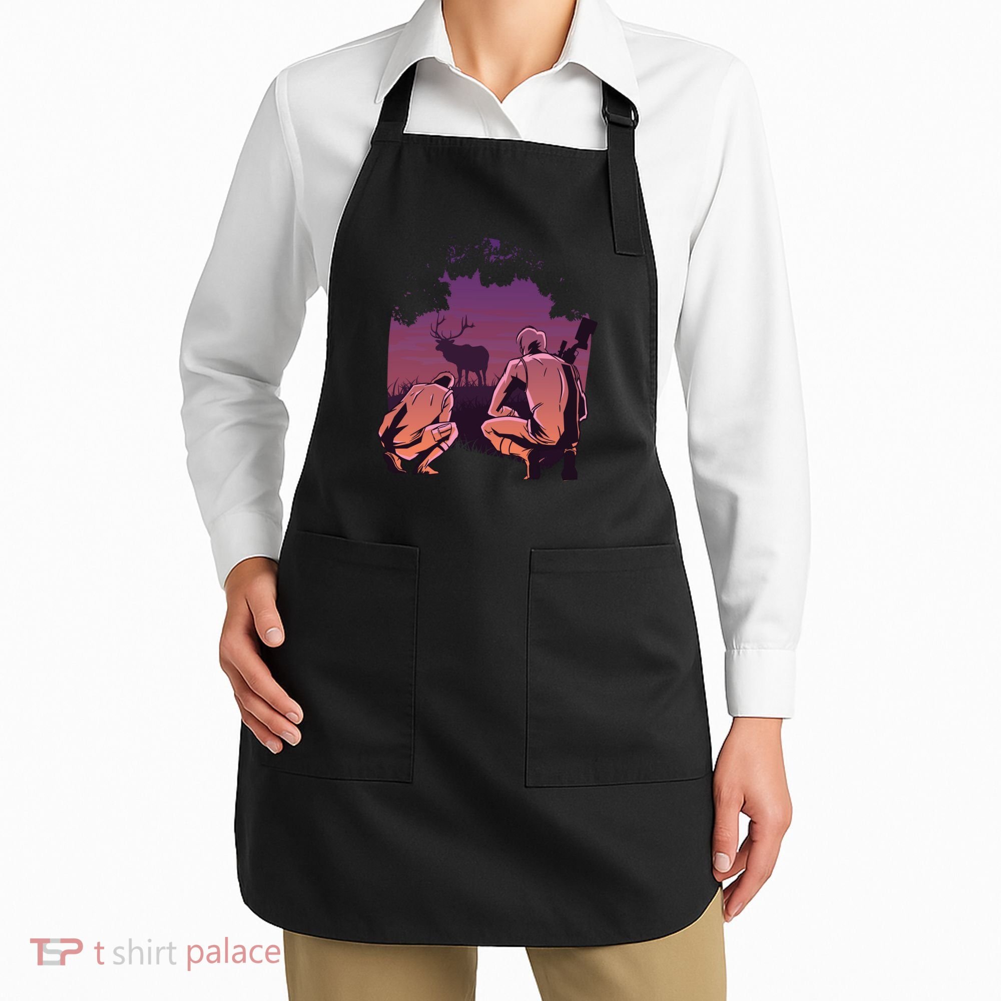 Deer Hunting Scene Apron