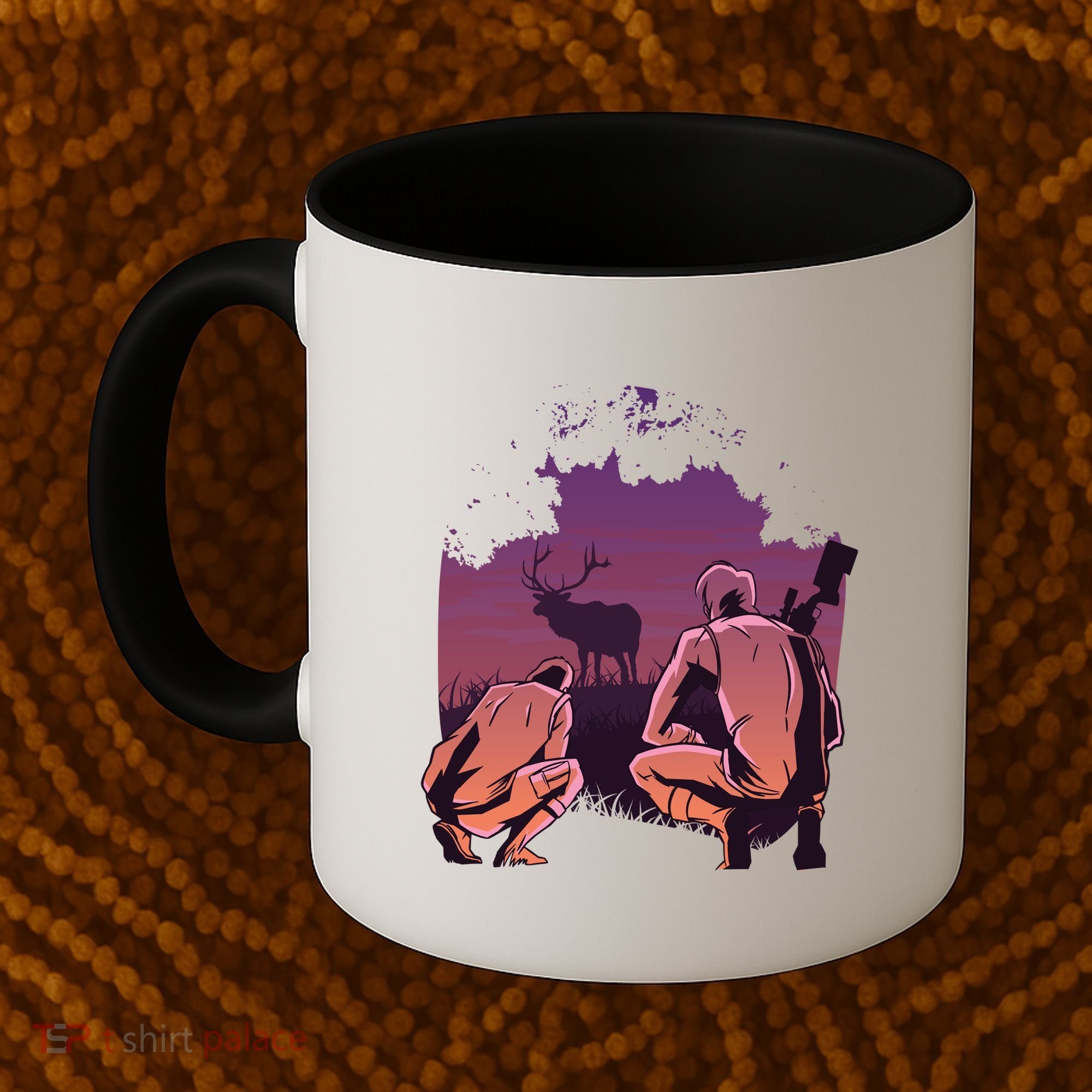Deer Hunting Scene Coffee Mug