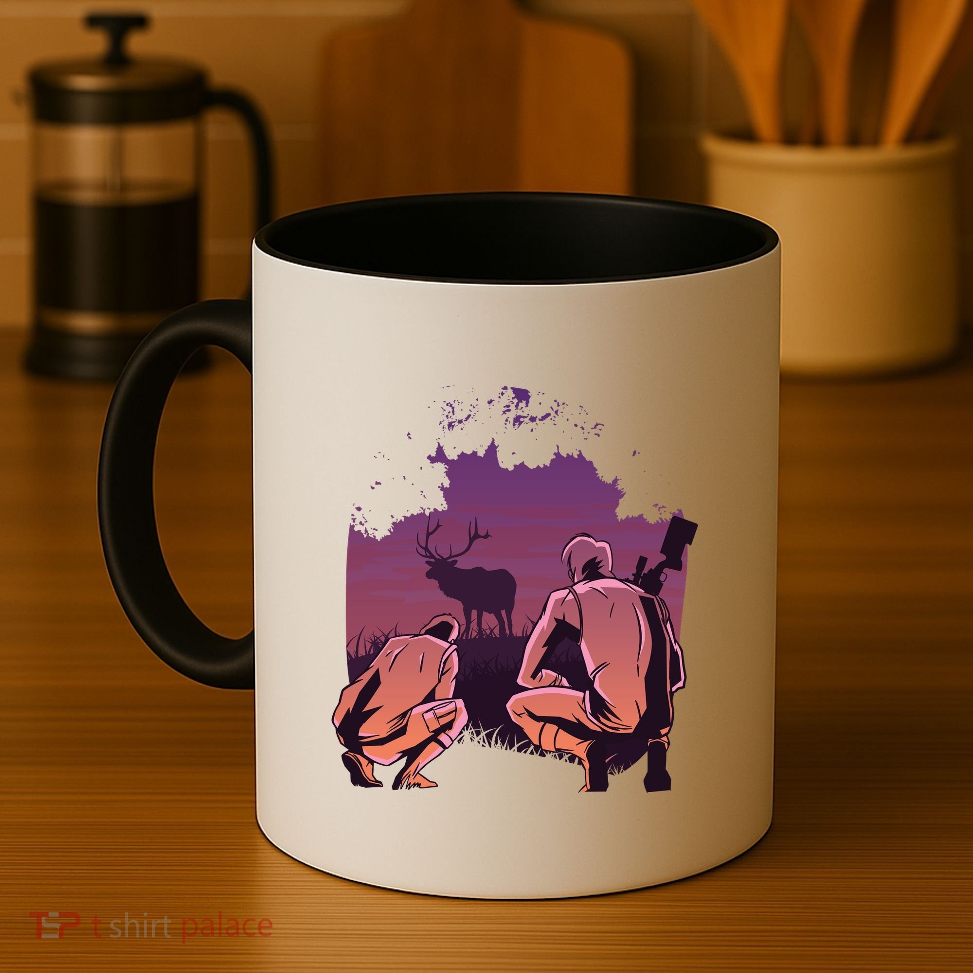 Deer Hunting Scene Coffee Mug
