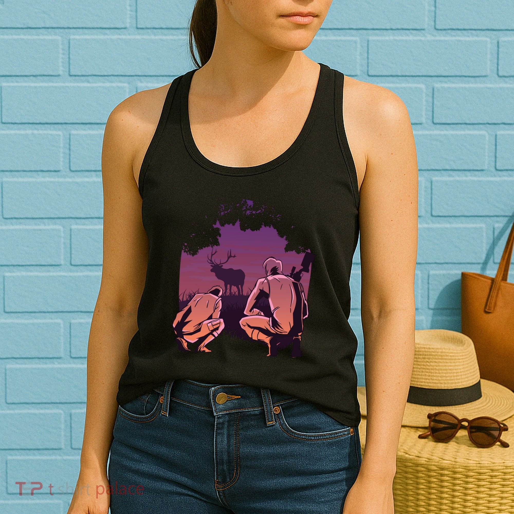 Deer Hunting Scene Women's Tank Top