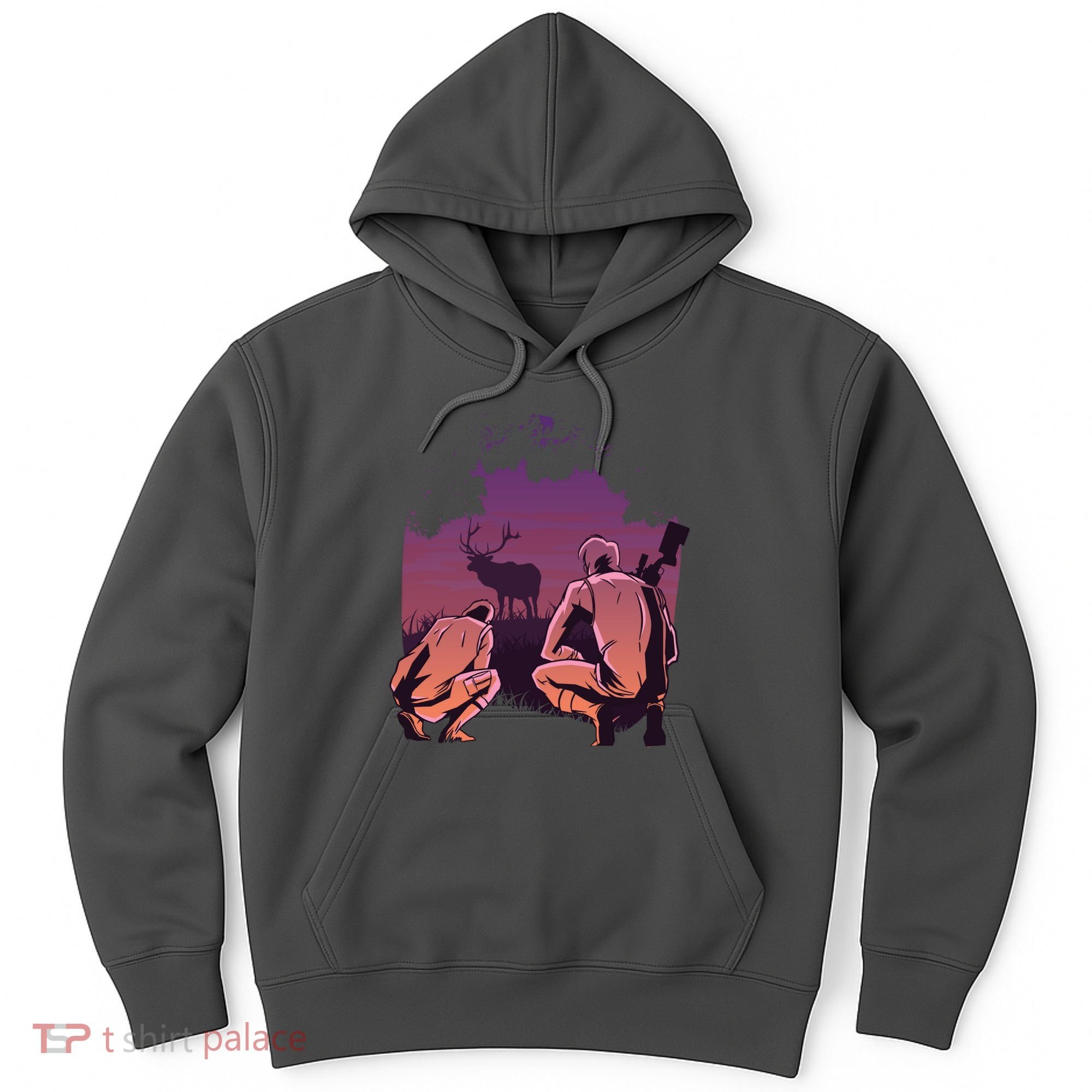 Deer Hunting Scene Hoodie