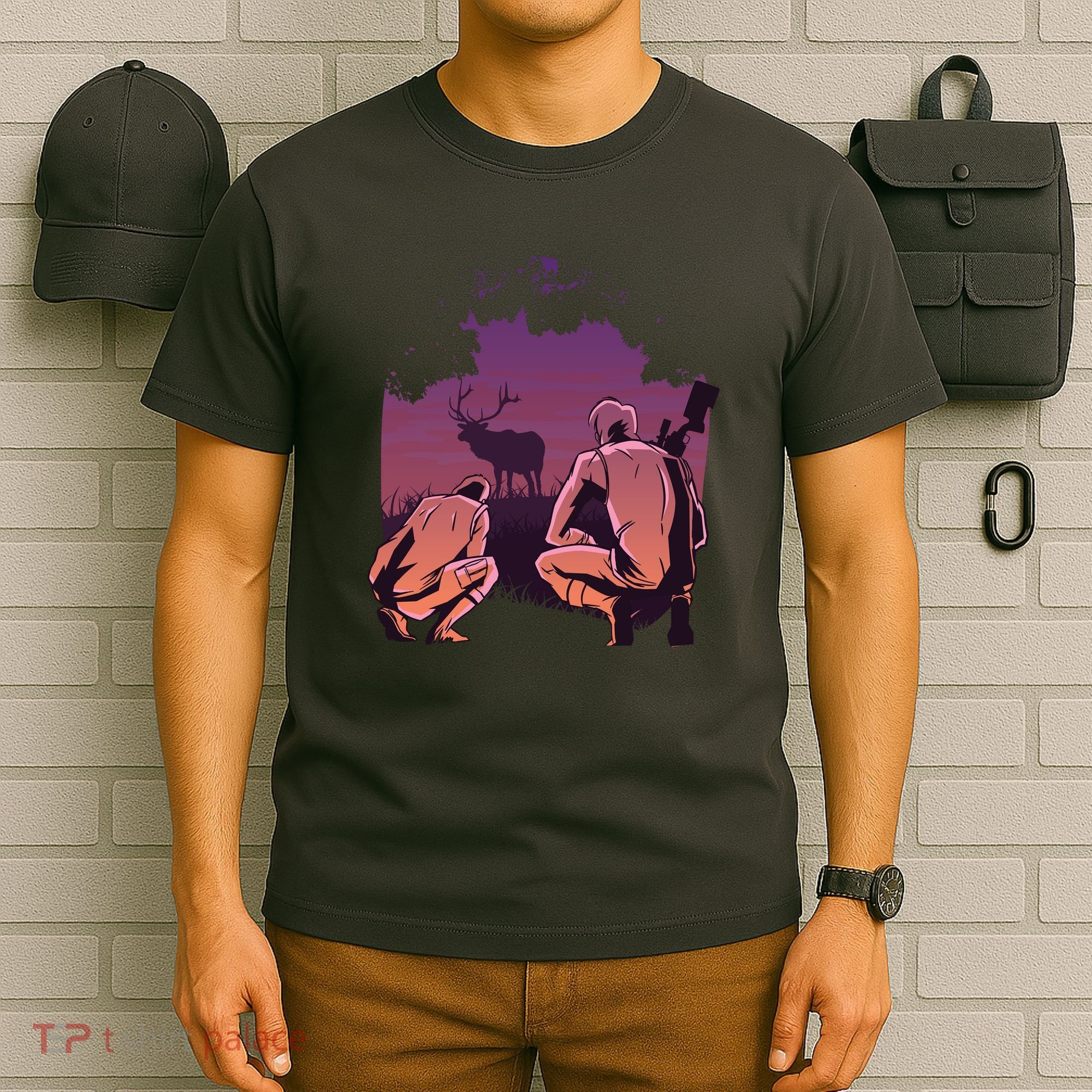 Deer Hunting Scene T-Shirt