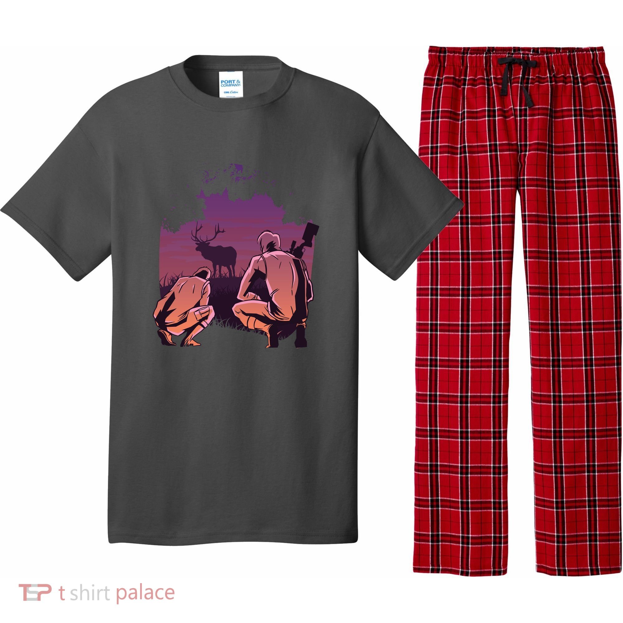 Deer Hunting Scene Pajama Set
