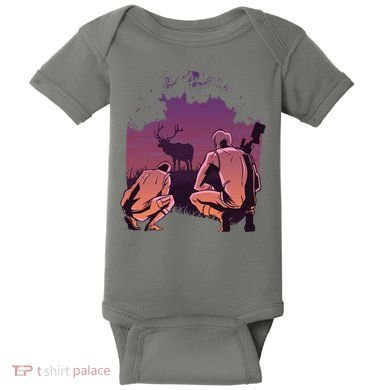 Deer Hunting Scene Baby Bodysuit