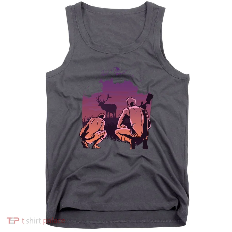 Deer Hunting Scene Tank Top