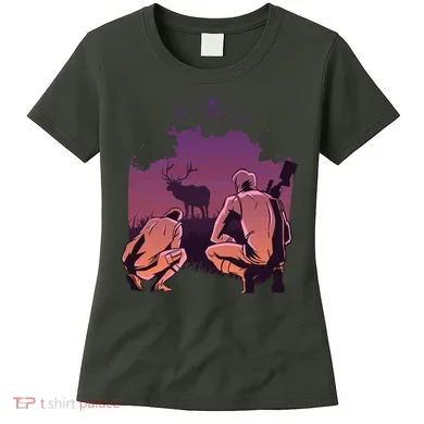 Deer Hunting Scene Women's T-Shirt