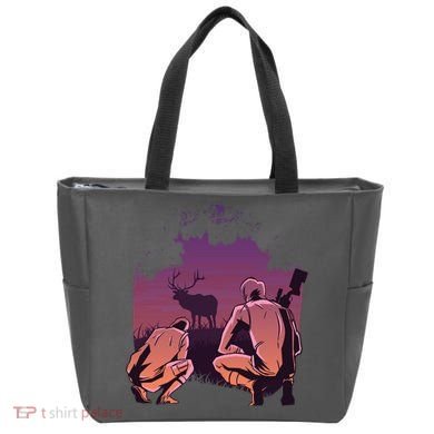 Deer Hunting Scene Tote Bag