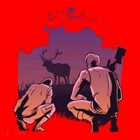 Deer Hunting Scene Santa Hat thumb 1