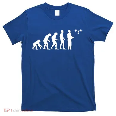 Drone Evolution Funny Quadcopter Drone Pilot Gift T-Shirt