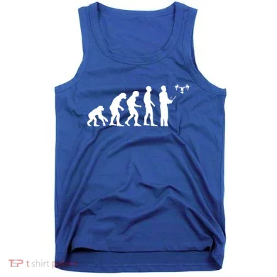 Drone Evolution Funny Quadcopter Drone Pilot Gift Tank Top