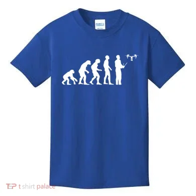 Drone Evolution Funny Quadcopter Drone Pilot Gift Kids T-Shirt