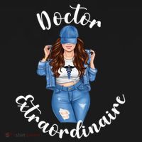 Doctor Extraordinaire Funny Dr Medical Student Caduceous Gift Women's Hoodie thumb 2