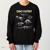 Dino Expert Future Paleontologist Dinosaur Fossil Bones Women's Sweatshirt thumb 0