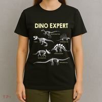 Dino Expert Future Paleontologist Dinosaur Fossil Bones T-Shirt thumb 4