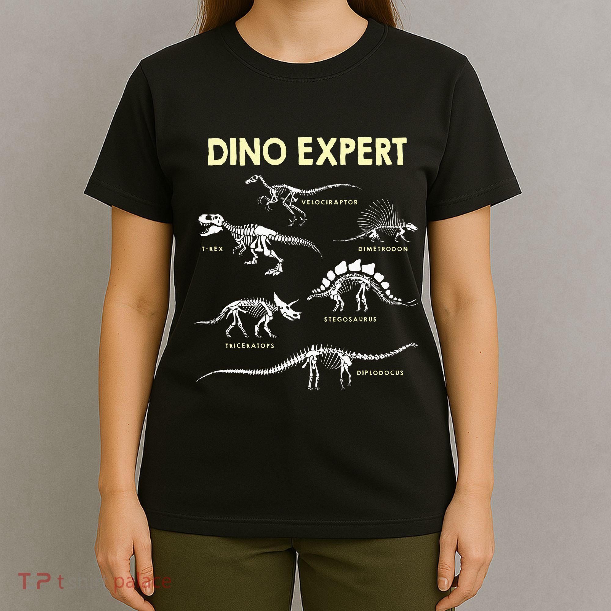 Dino Expert Future Paleontologist Dinosaur Fossil Bones T-Shirt