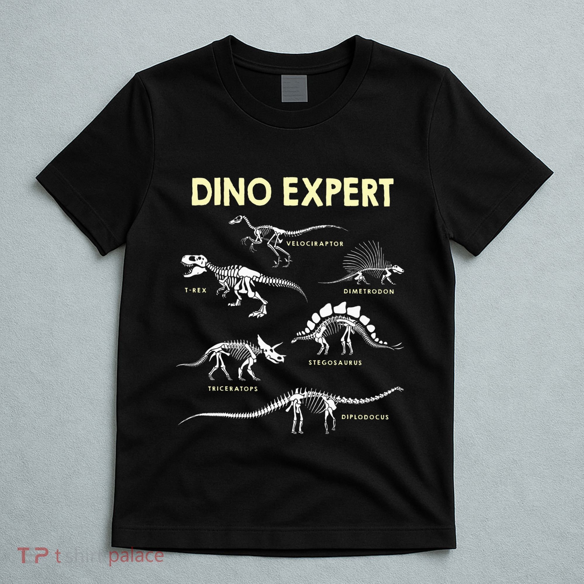Dino Expert Future Paleontologist Dinosaur Fossil Bones T-Shirt