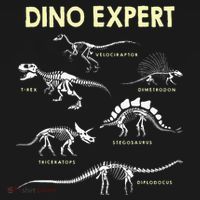 Dino Expert Future Paleontologist Dinosaur Fossil Bones Ornament thumb 1