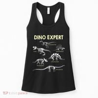 Dino Expert Future Paleontologist Dinosaur Fossil Bones Women's Tank Top thumb 0