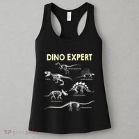 Dino Expert Future Paleontologist Dinosaur Fossil Bones Women's Tank Top thumb 3