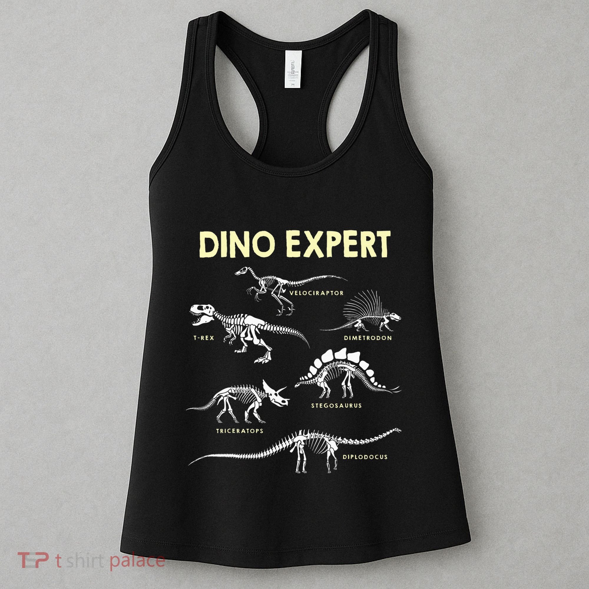 Dino Expert Future Paleontologist Dinosaur Fossil Bones Women's Tank Top
