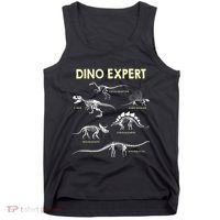 Dino Expert Future Paleontologist Dinosaur Fossil Bones Tank Top thumb 0