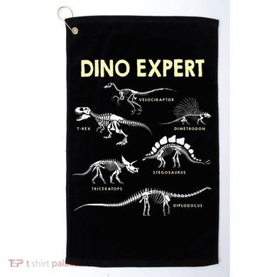 Dino Expert Future Paleontologist Dinosaur Fossil Bones Golf Towel