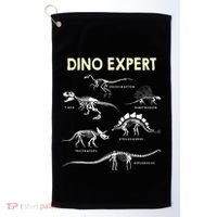 Dino Expert Future Paleontologist Dinosaur Fossil Bones Golf Towel thumb 0