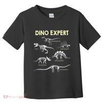Dino Expert Future Paleontologist Dinosaur Fossil Bones Toddler T-Shirt thumb 0