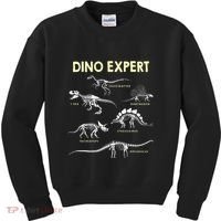 Dino Expert Future Paleontologist Dinosaur Fossil Bones Kids Sweatshirt thumb 0