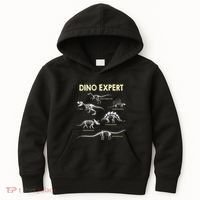 Dino Expert Future Paleontologist Dinosaur Fossil Bones Kids Hoodie thumb 0