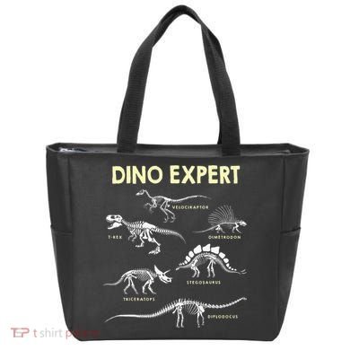 Dino Expert Future Paleontologist Dinosaur Fossil Bones Tote Bag