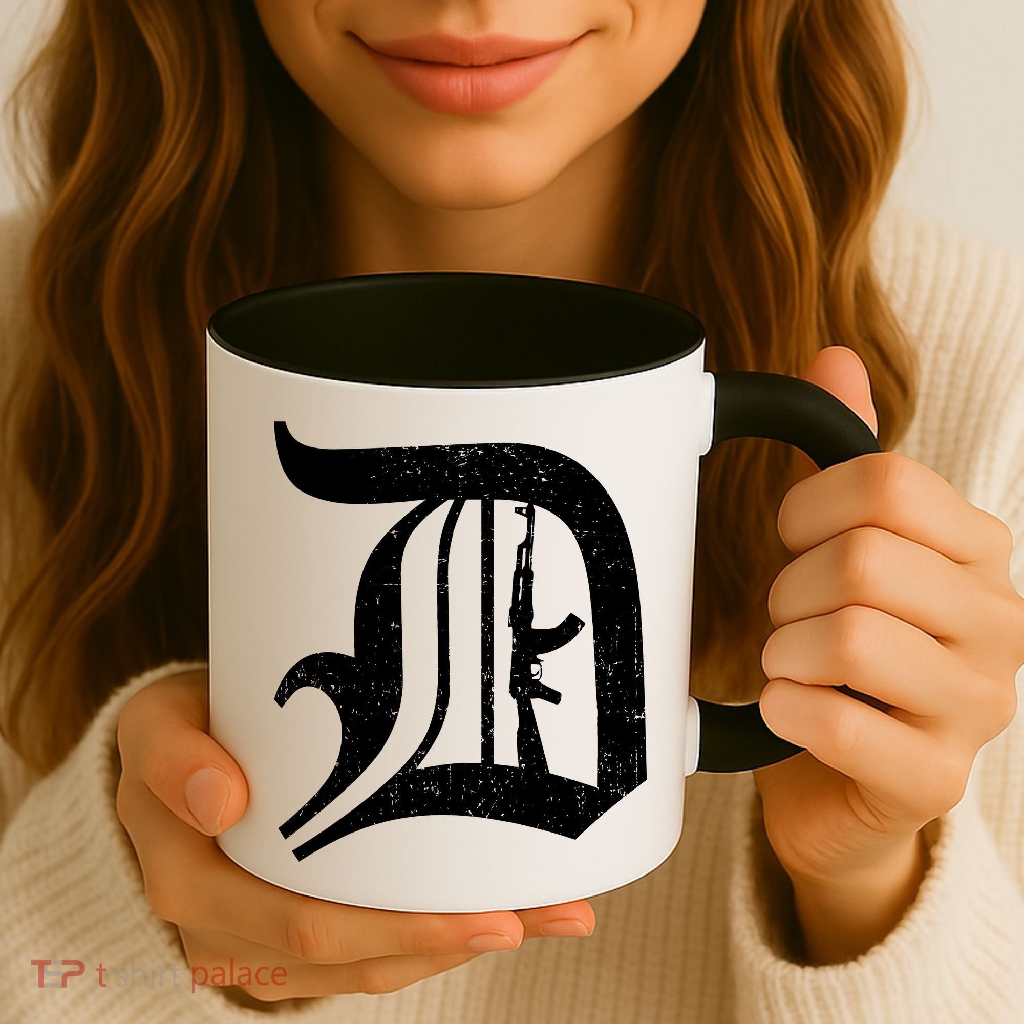 Defend Detroit Gun AK47 Coffee Mug