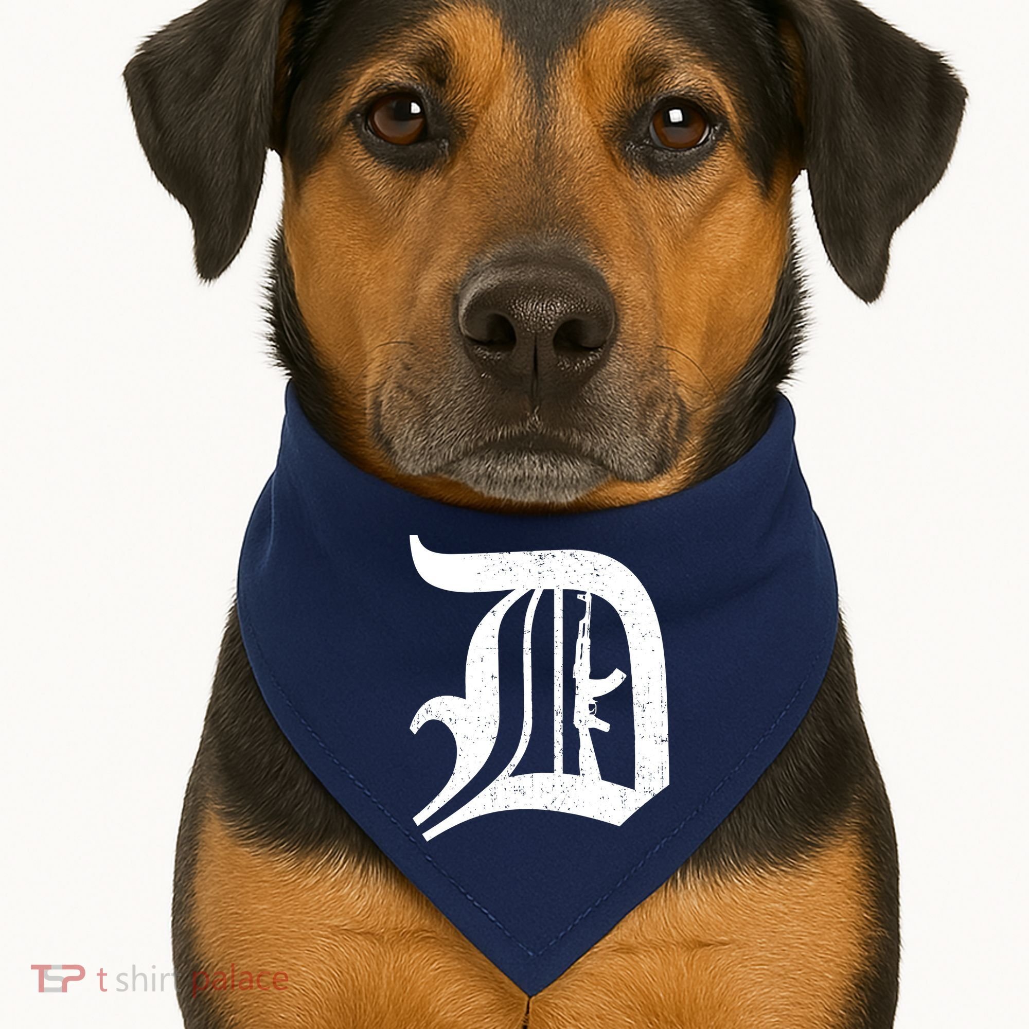 Defend Detroit Gun AK47 USA-Made Doggie Bandana