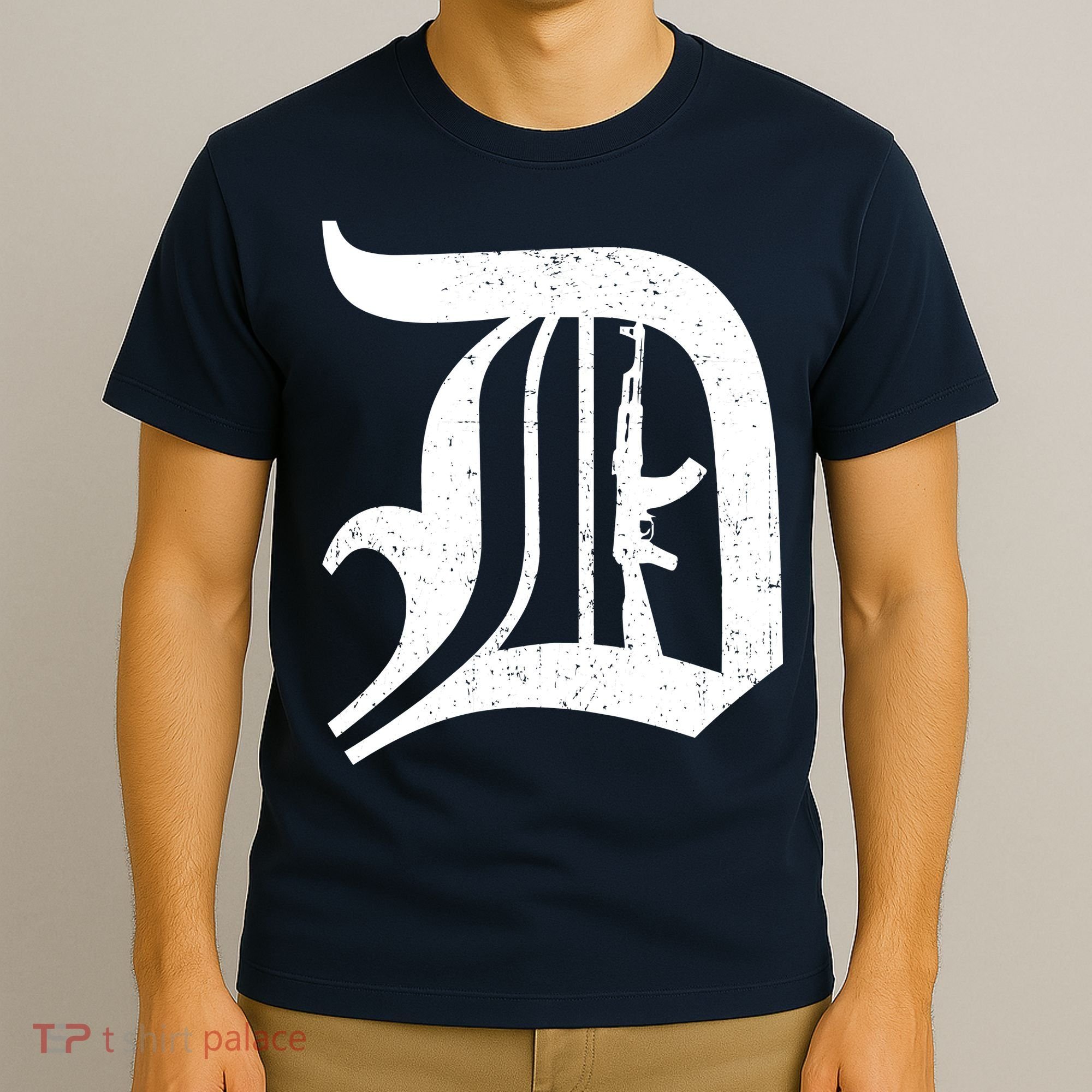 Defend Detroit Gun AK47 T-Shirt